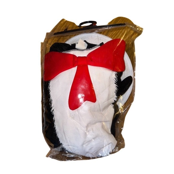 Spirit Halloween Cat in the Hat Costume Set Sz L Jumpsuit Hat Dr Seuss literary - Picture 2 of 7